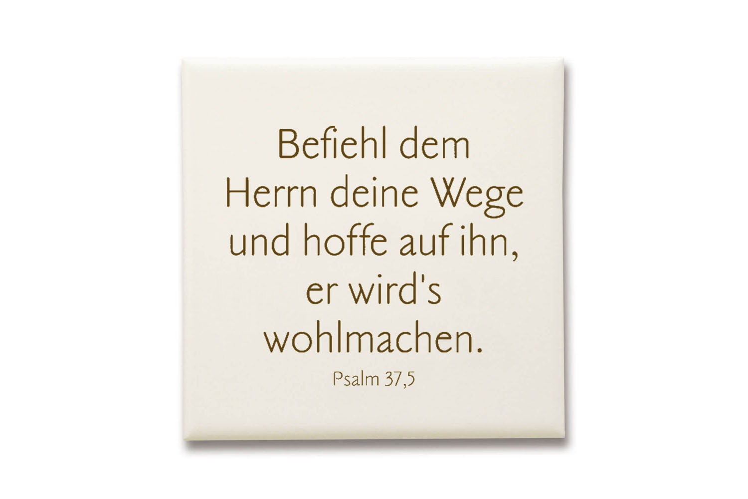 973640000 Keramikfliese "Befiehl dem Herrn..."