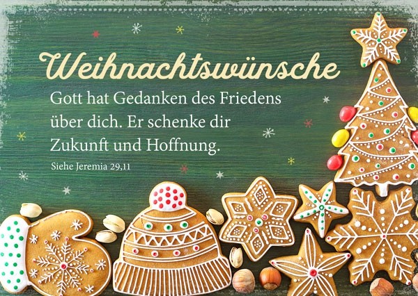 Postkarte - Weihnachtswünsche