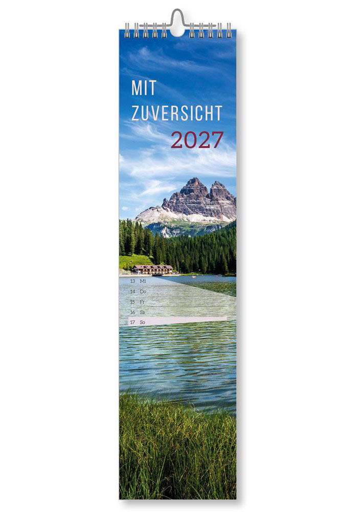 Mit Zuversicht 2027 - Streifenkalender