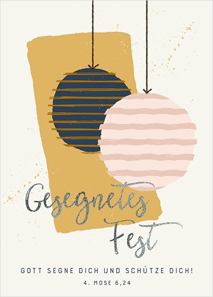 8987287W Postkarte "Gesegnetes Fest"