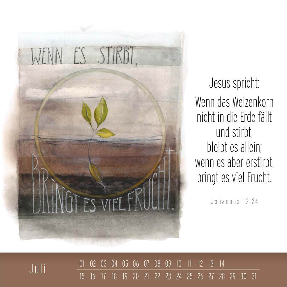 Hoffnung und Leben - immerwährender Tischkalender