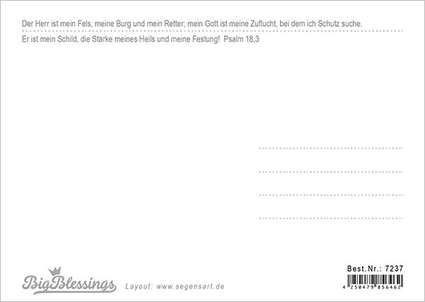 Postkarte - Big Blessing  "Zufluchtsort"