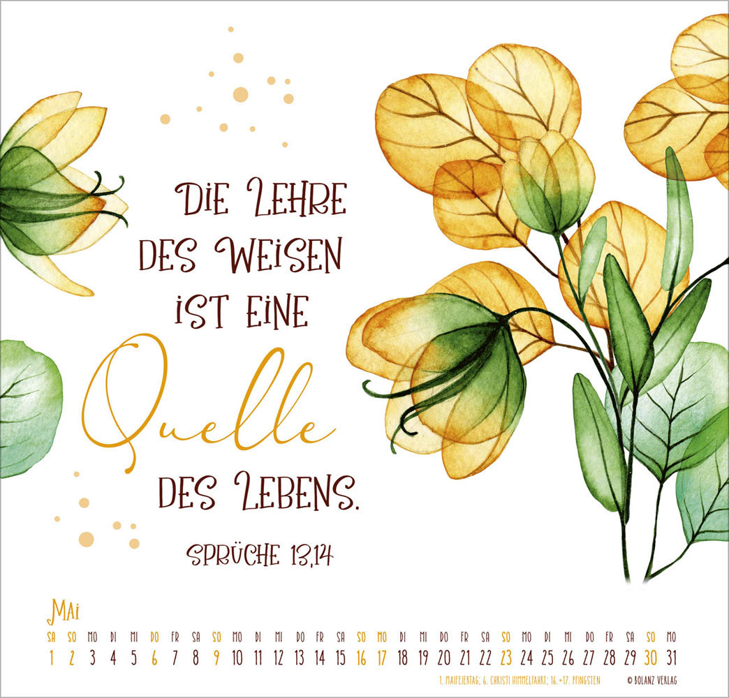 Gesegnet Tag für Tag 2027 - Wandkalender