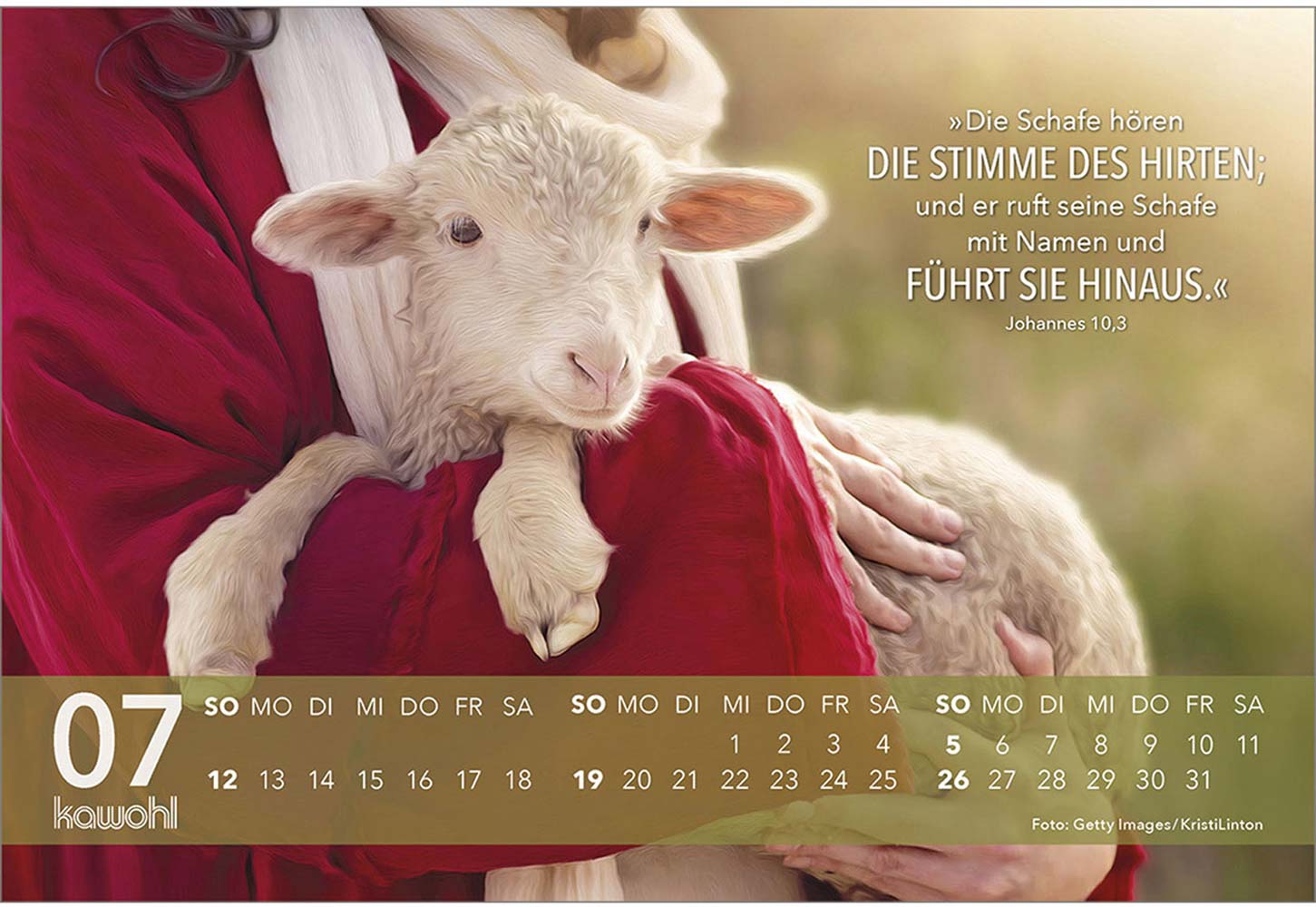 Jesus Zitate 2026 - Aufstellkalender