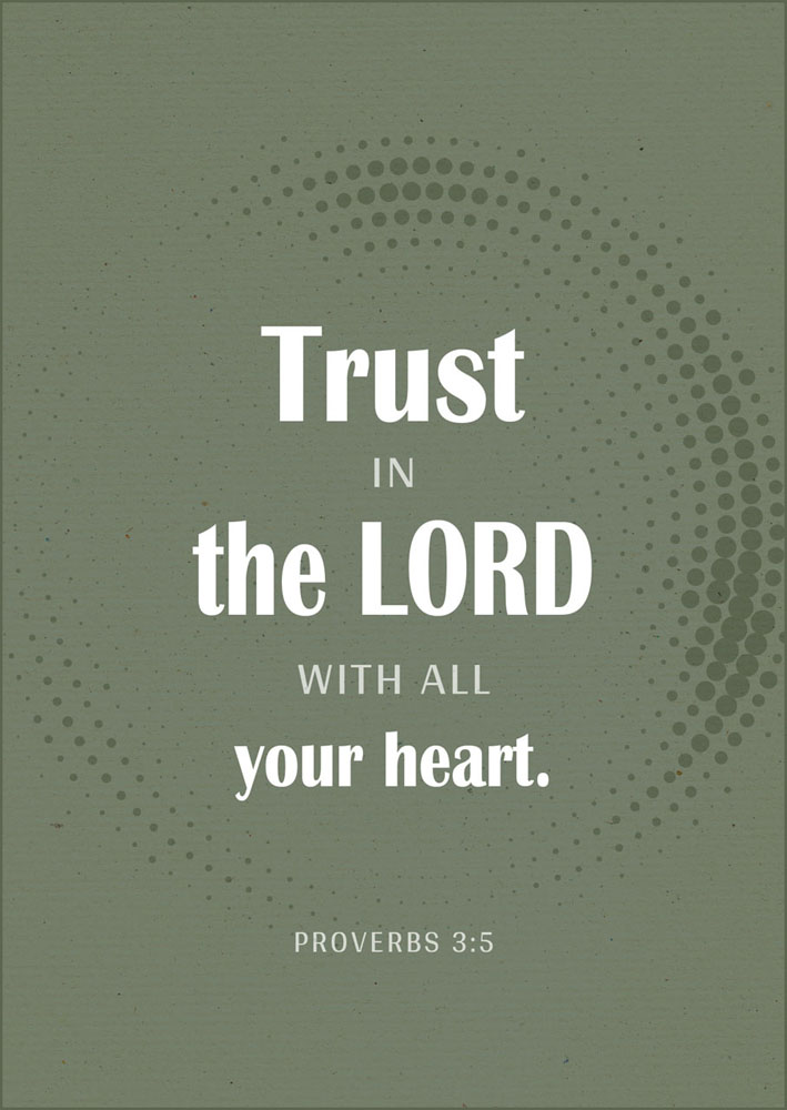 Postkarte "Trust in the Lord"
