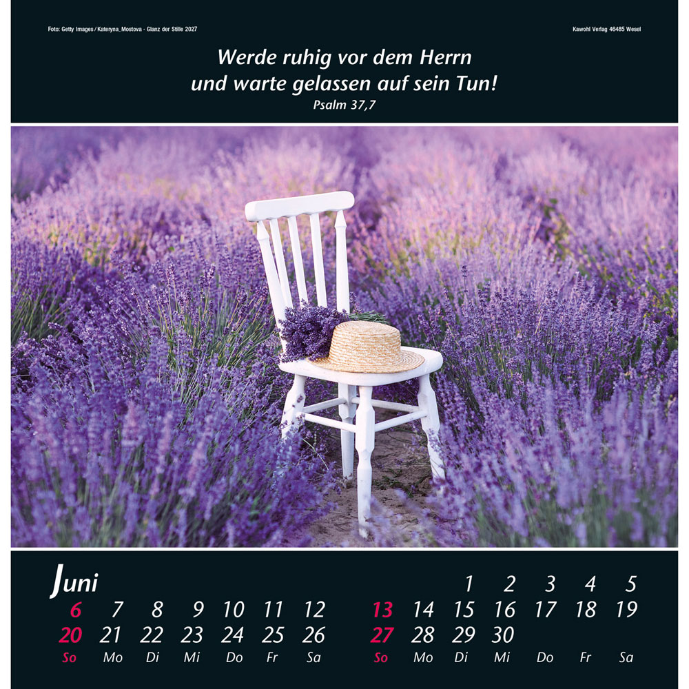 Glanz der Stille 2027 - Wandkalender