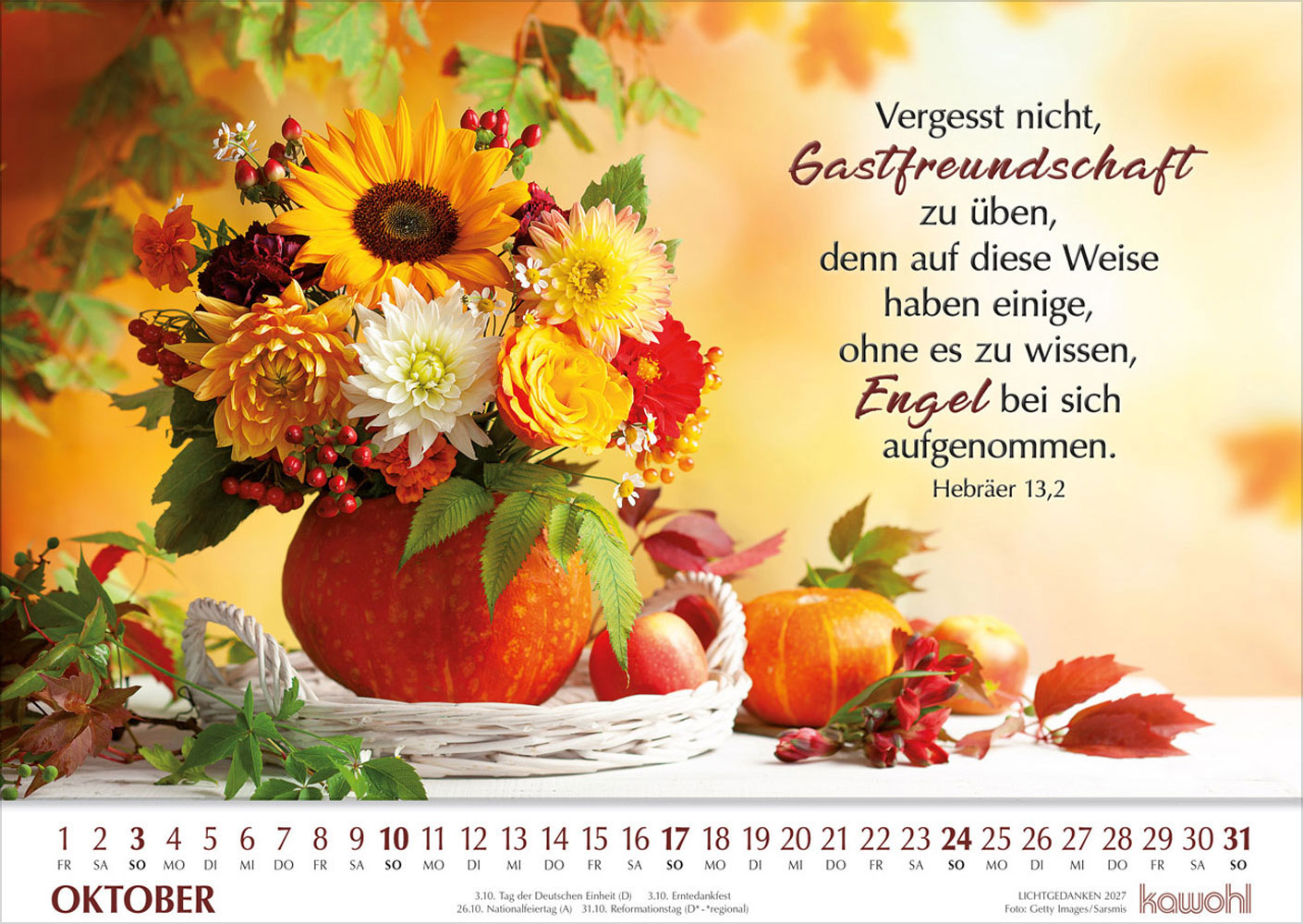 Lichtgedanken 2027 - Wandkalender