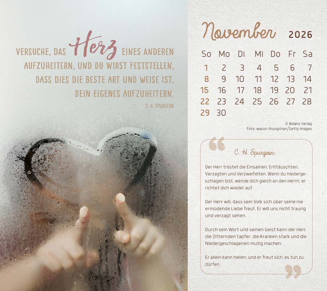 Mit Seiner Kraft 2026 - Postkartenkalender