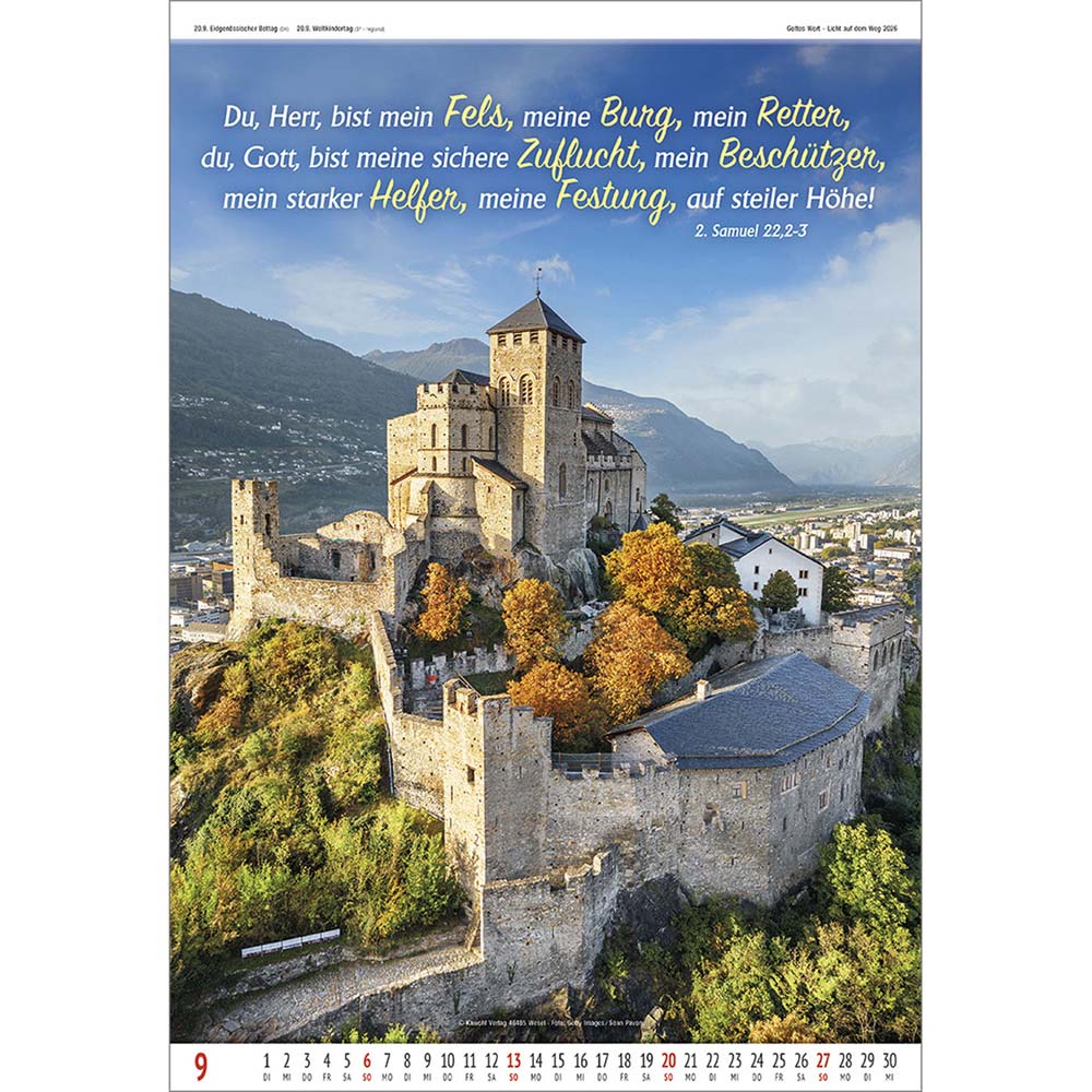 Gottes Wort - Licht auf dem Weg 2026 - Wandkalender