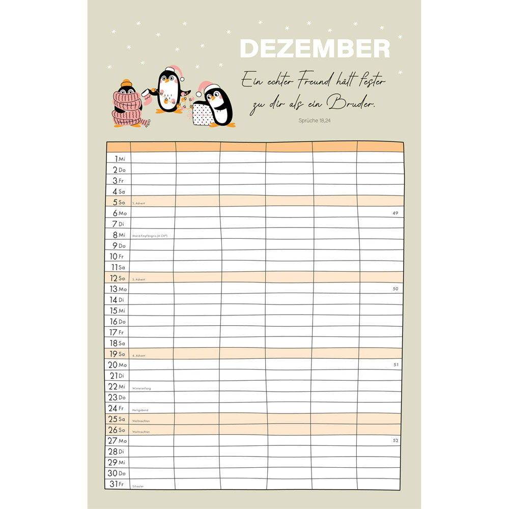 Familienplaner 2027 - Terminkalender