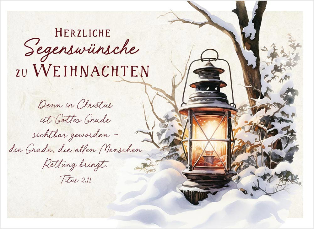 Postkarte "Gottes Gnade wird sichtbar" Postkarte "Gottes Gnade wird sichtbar"