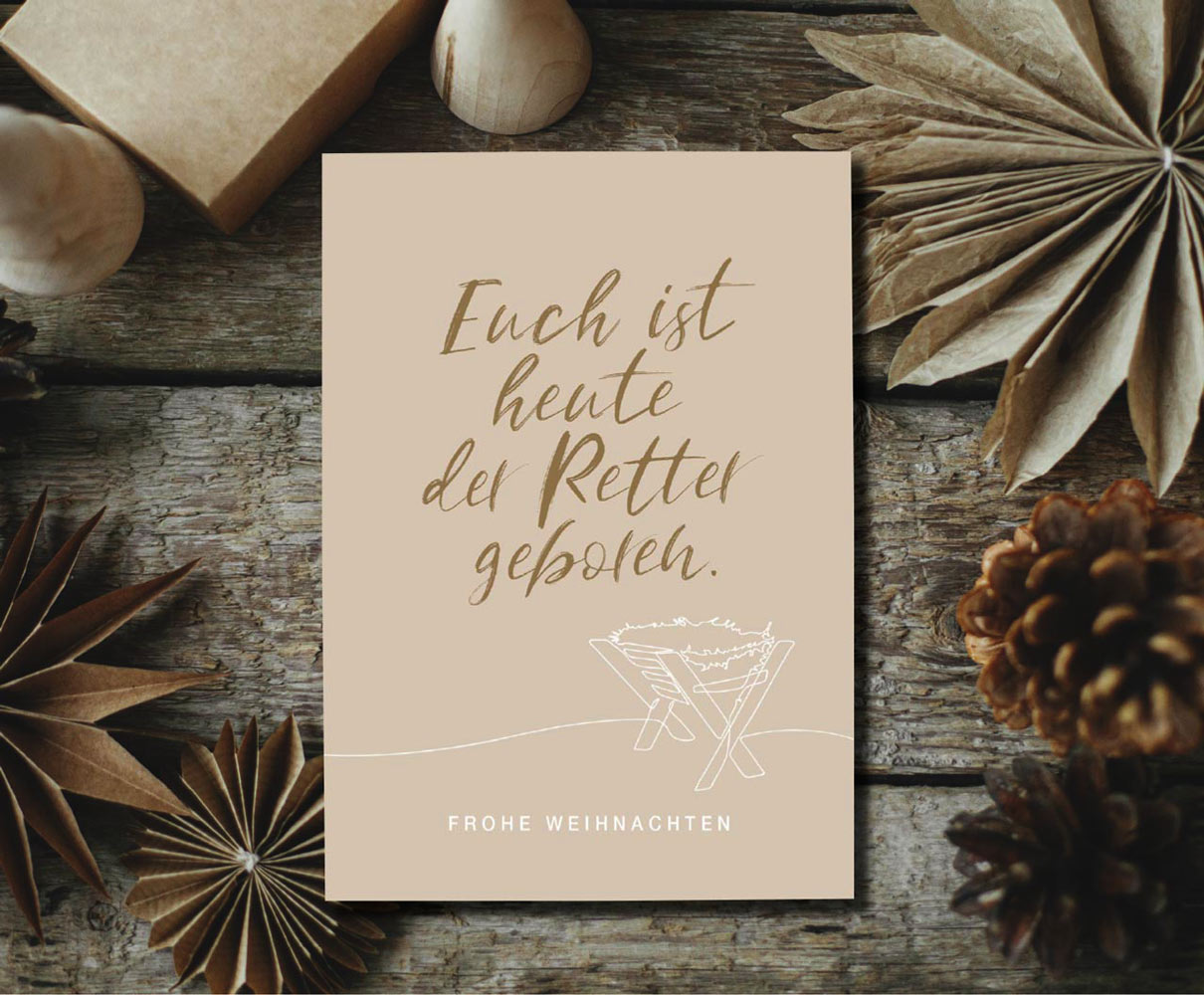 Postkarte "Frohe Weihnachten" (Retter)