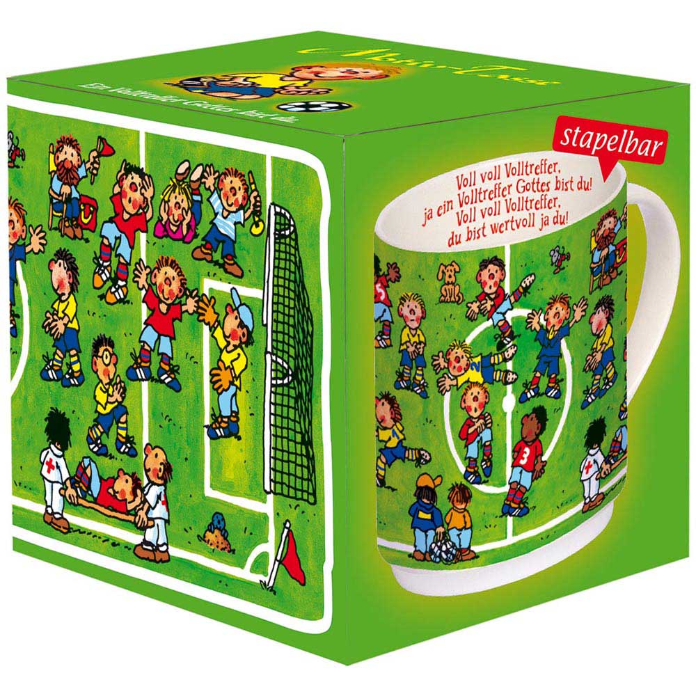 907091295-Kindertasse-02 Kindertasse "Ein Volltreffer Gottes bist du"