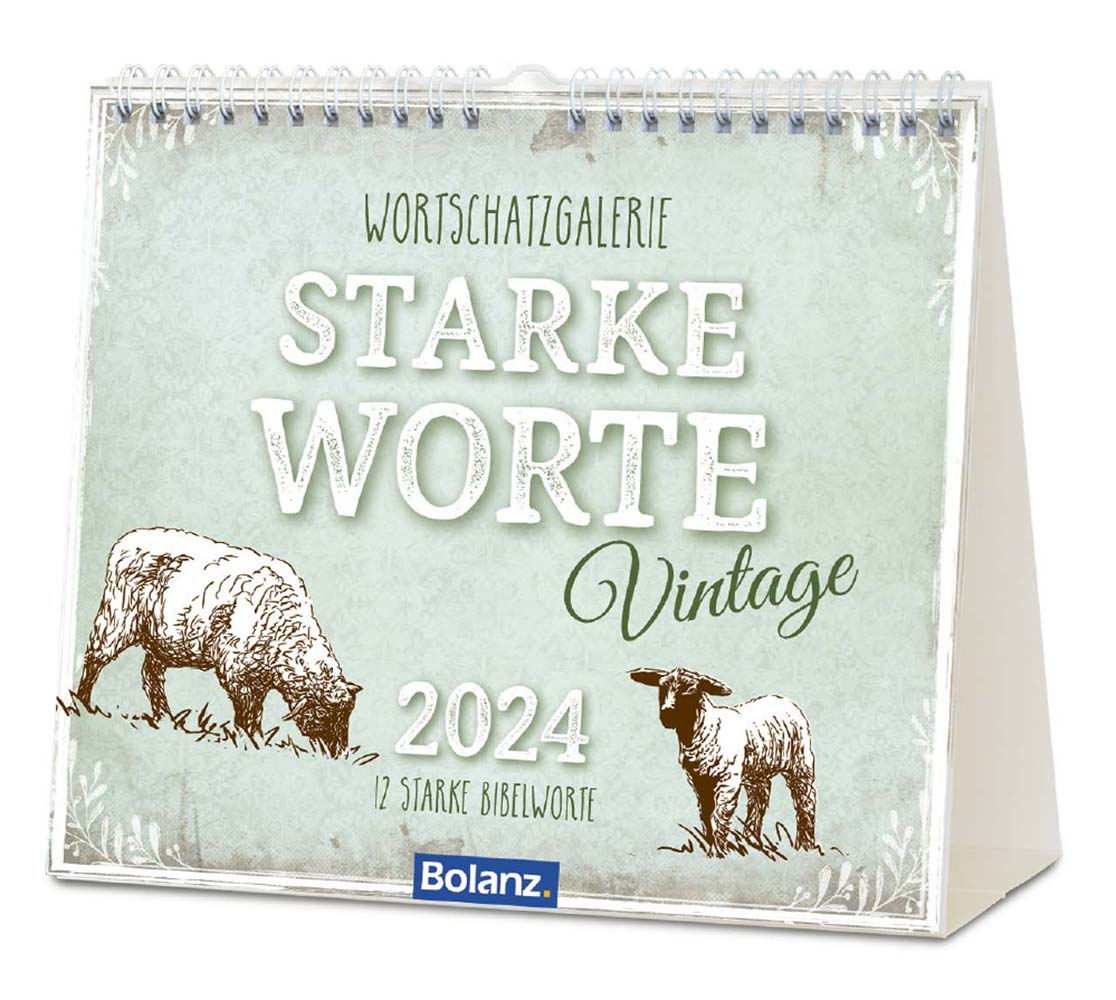 Starke Worte 2024 - Vintage - Tischkalender Starke Worte 2024 - Vintage - Tischkalender