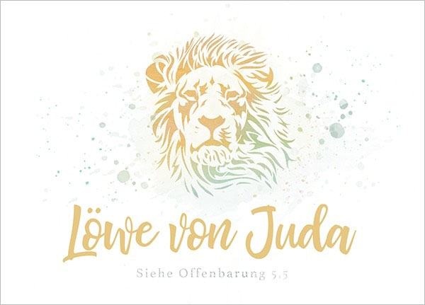 Postkarte - Big Blessing "Löwe von Juda"