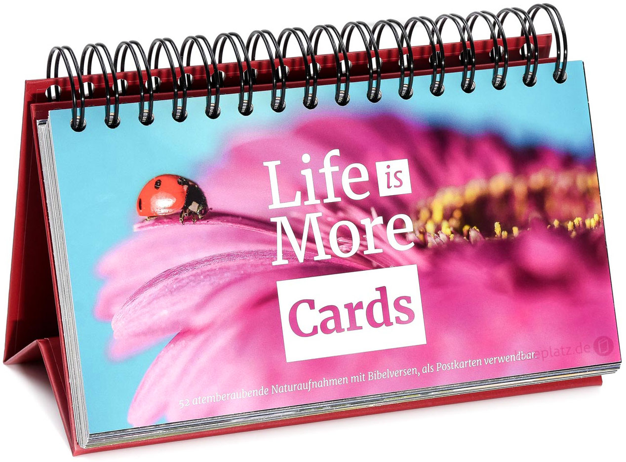 Life-is-More Cards - Aufsteller