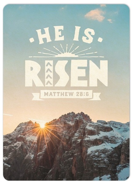 Postkarte - Big Blessing "He is risen"