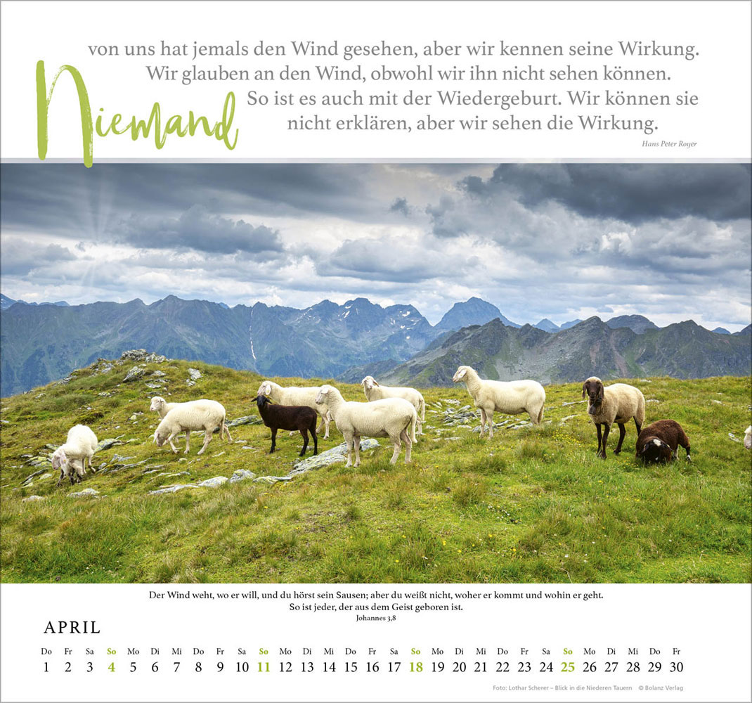 Fels meiner Stärke 2027 - Wandkalender