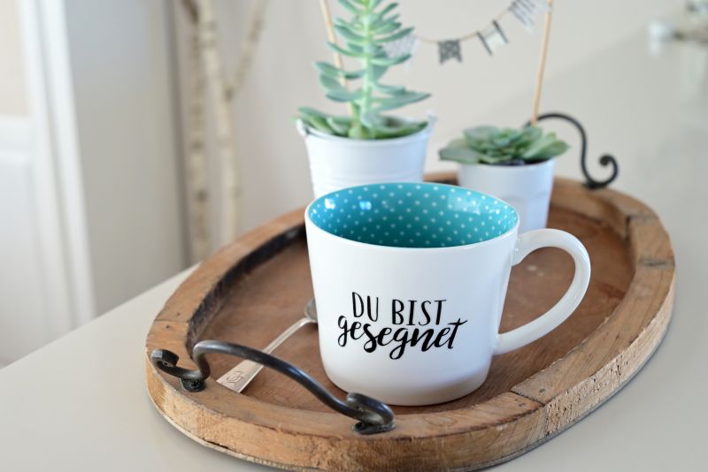 558428800-02 Tasse - Du bist gesegnet - türkis
