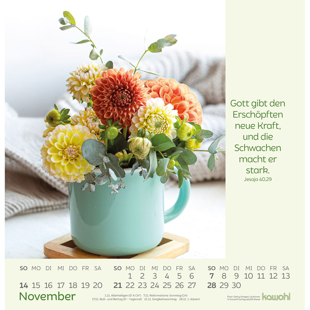 Blumengrüße 2027 - Wandkalender