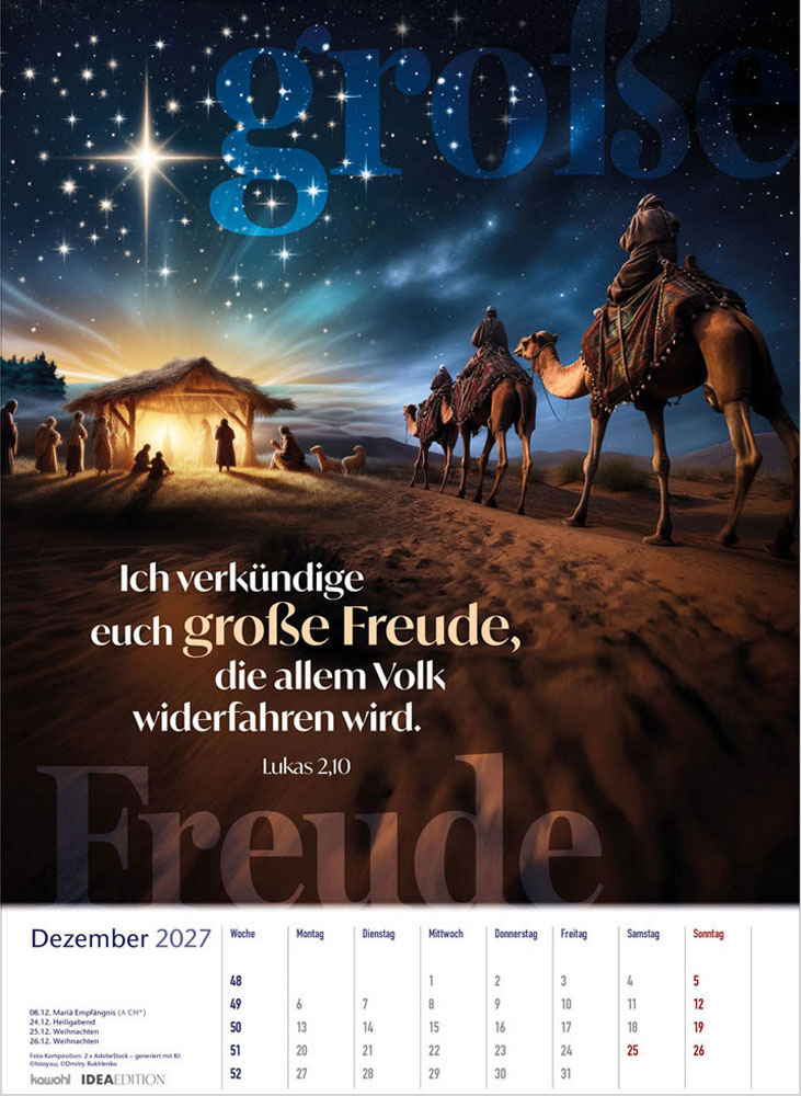 Auf seinem Weg 2027 - Wandkalender