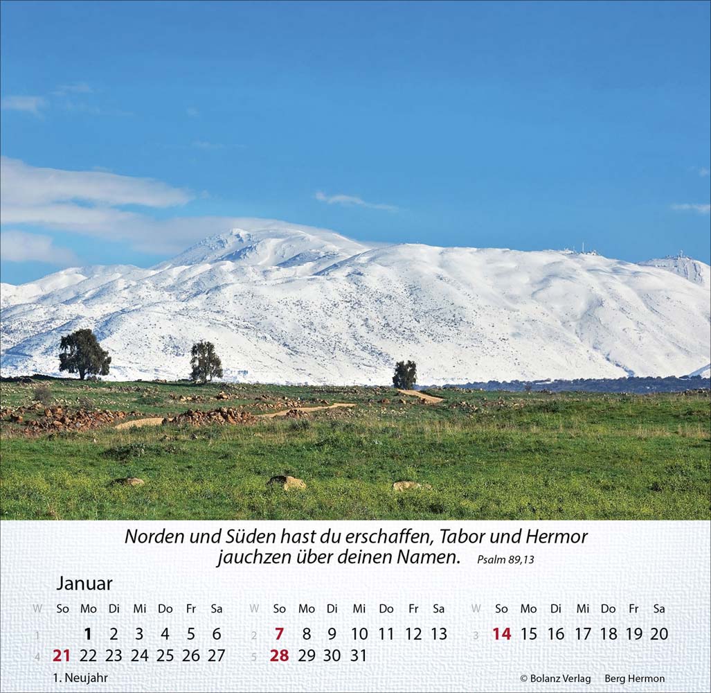 Israel Shalom 2024 - Tischkalender Israel Shalom 2024 - Tischkalender