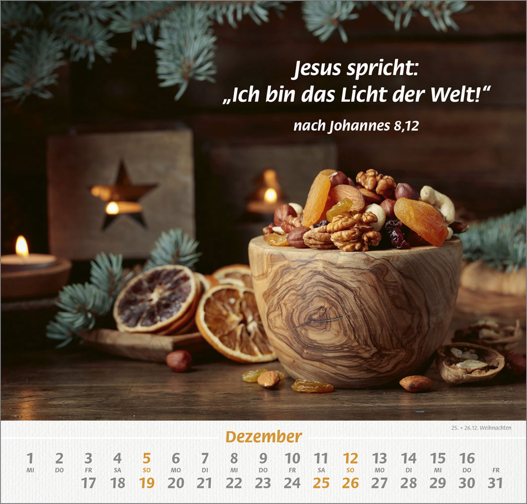 Denn du bist bei mir 2027 - Grossdruck-Kalender