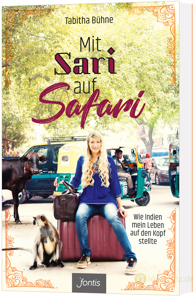 Mit Sari auf Safari