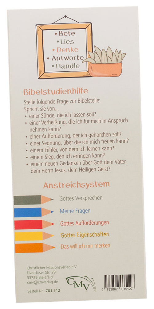 Lesezeichen "Bücher der Bibel und Bibelstudienhilfe"