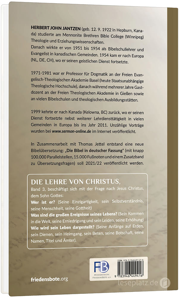 Die Lehre von Christus