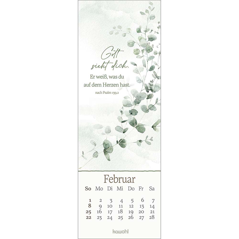 Vor dich leg ich, was mich bewegt 2026 - Lesezeichen-Kalender