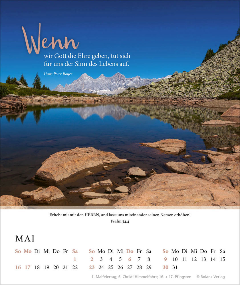 Fels meiner Stärke 2027 - Tischkalender