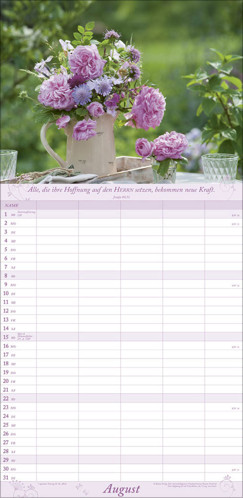 Gartenfreunde 2027 - Familienplaner