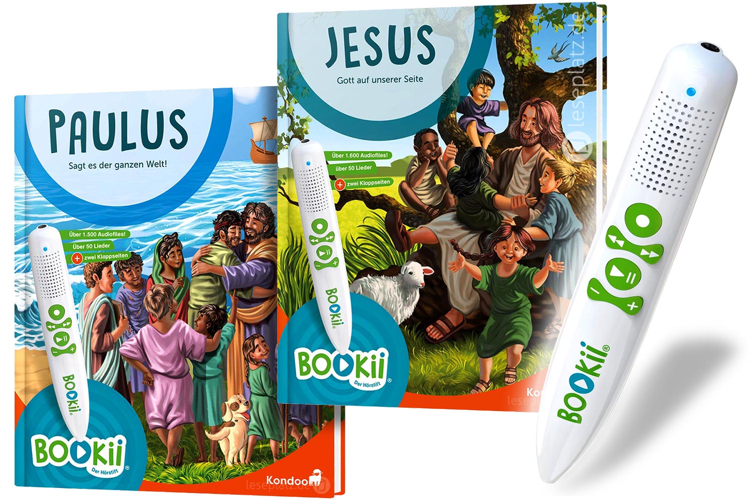 BOOKii - Starterset: Paulus + Jesus + Hörstift
