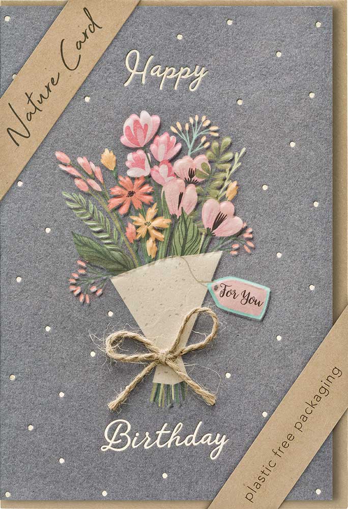 179712329 Doppelkarte "Flowers for you"