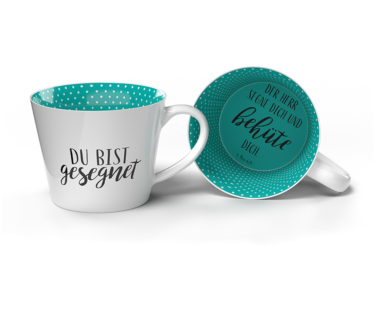 558428800-01 Tasse - Du bist gesegnet - türkis