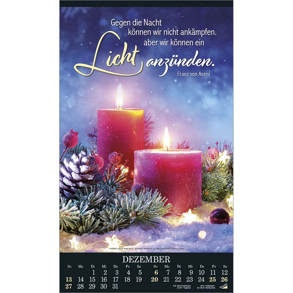 Alles in uns schweige 2026 - Wandkalender