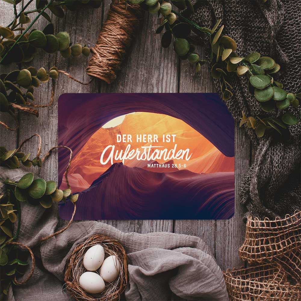 Postkarte "Auferstanden"