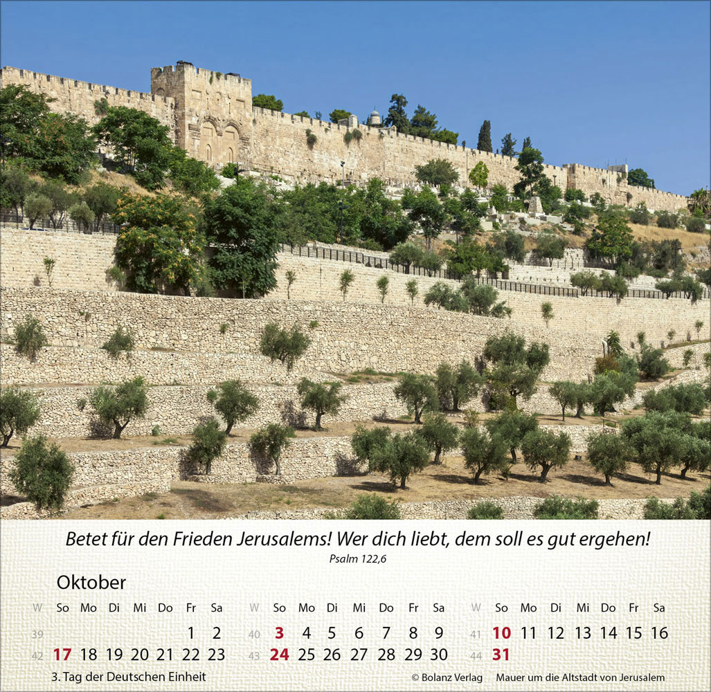 Israel Shalom 2027 - Tischkalender