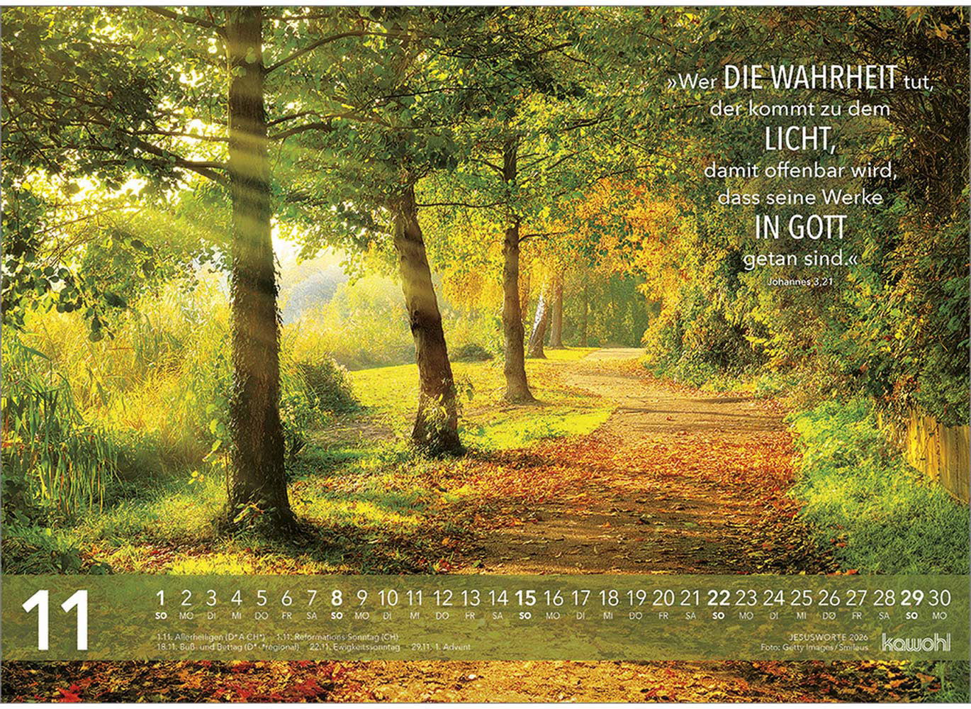 Jesus Worte 2026 - Wandkalender