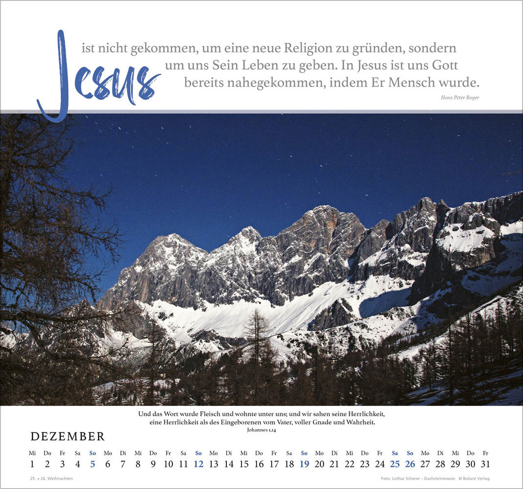 Fels meiner Stärke 2027 - Wandkalender