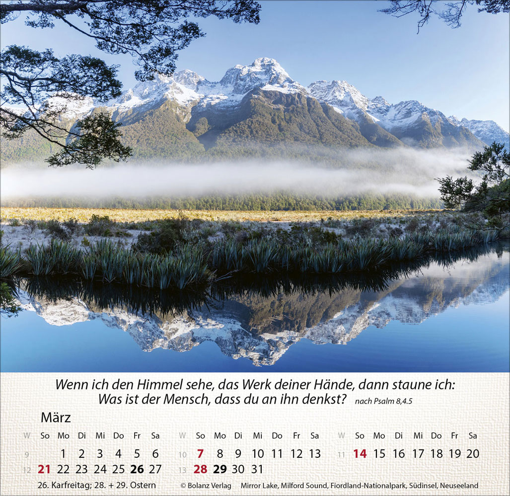 Berge 2027 - Tischkalender