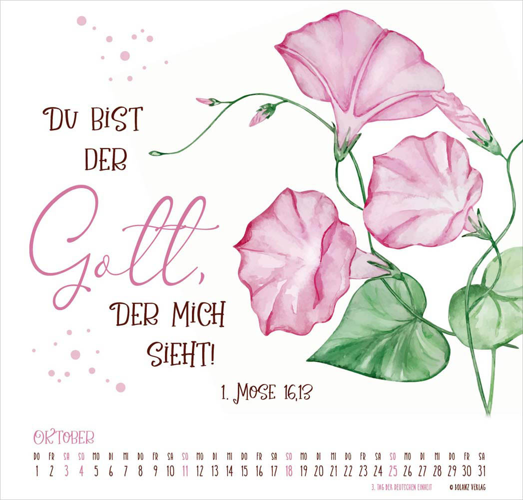 Gesegnet Tag für Tag 2026 - Wandkalender