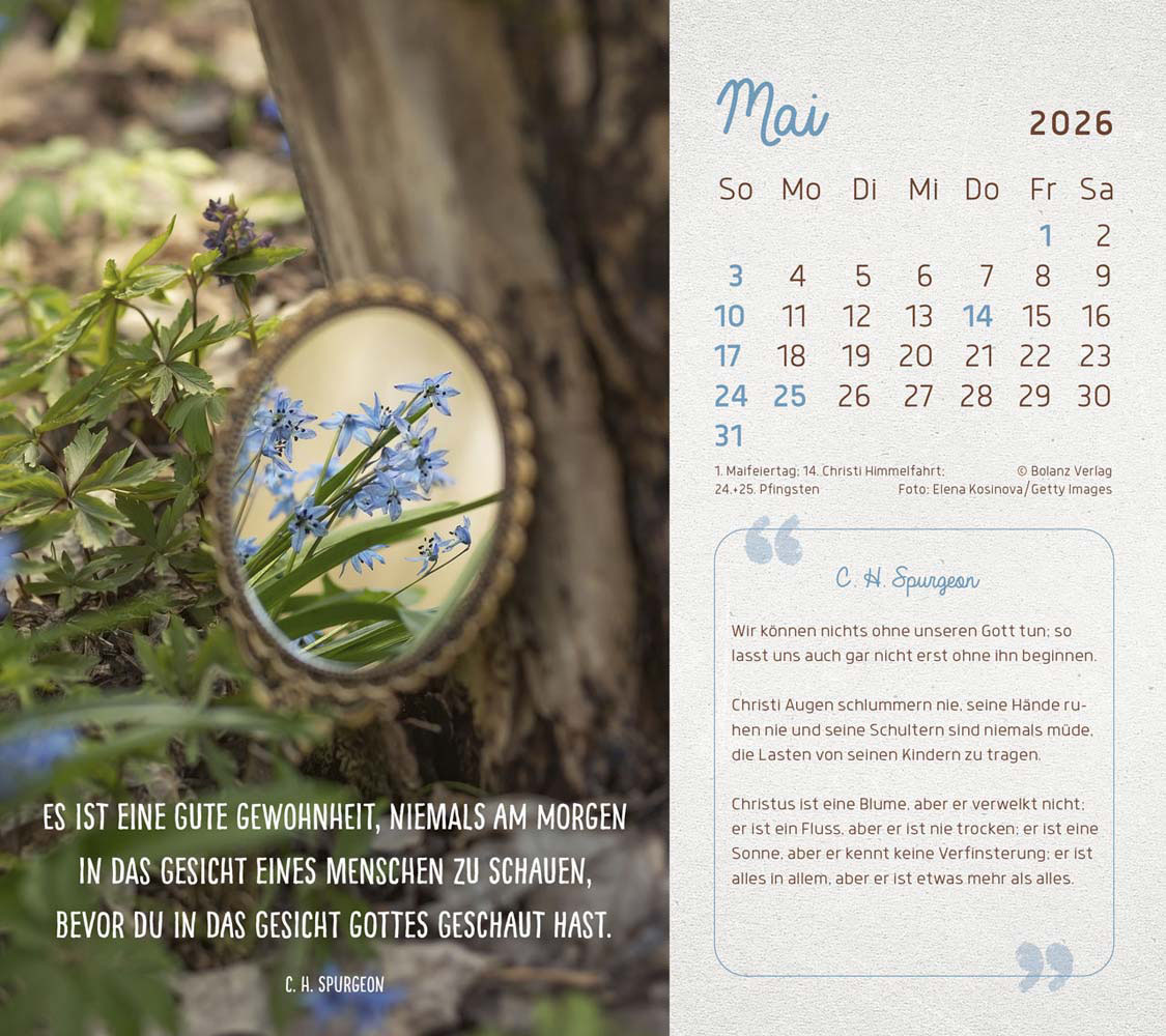 Mit Seiner Kraft 2026 - Postkartenkalender