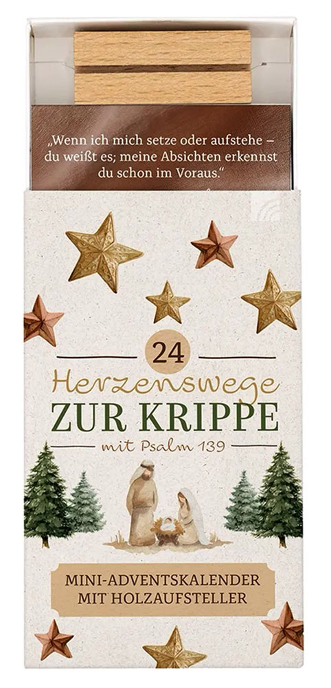 24 Herzenswege zur Krippe mit Psalm 139 - Adventskalender