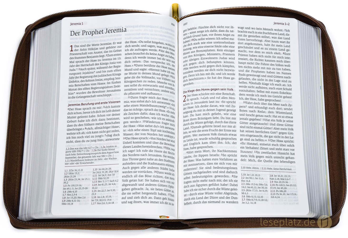 Neues Leben. Die Bibel - Standardausgabe - ital. Kunstleder braun, mit Reißverschluss