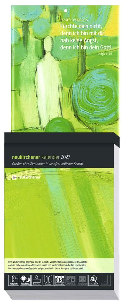 Neukirchener Abreißkalender 2027 - Großdruckausgabe