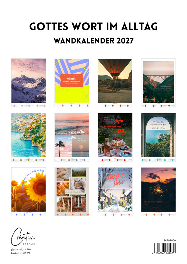 Gottes Wort im Alltag 2027 - Posterkalender