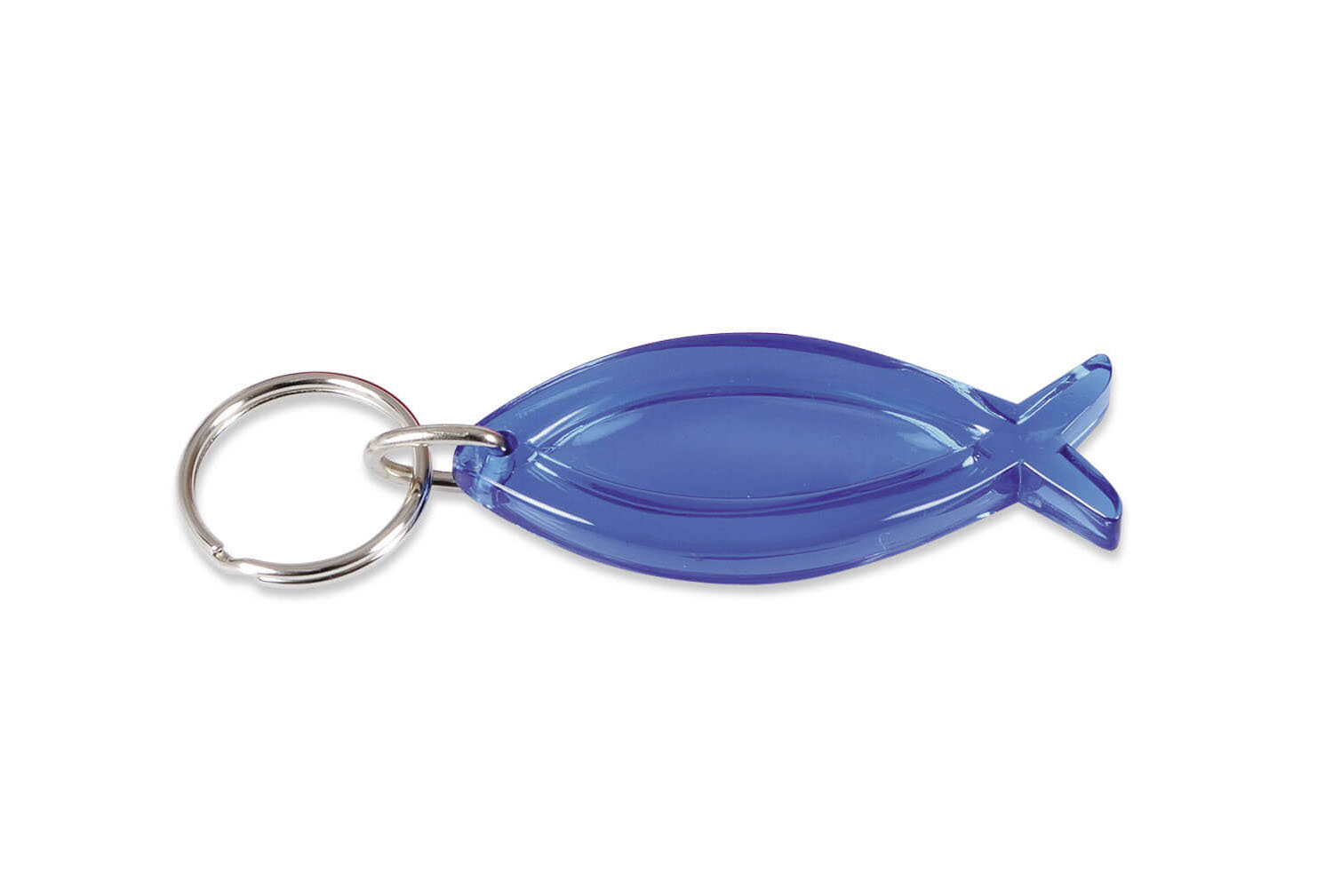 Schlüsselanhänger Fisch - blau