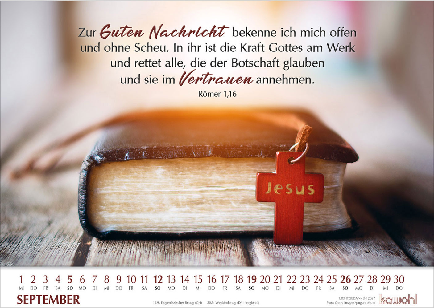 Lichtgedanken 2027 - Wandkalender